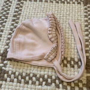 Kate Quinn Ruffle Bonnet, Light Pink